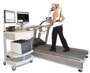 Metabolic cart from COSMED for measuring ergospirometry