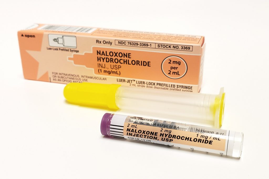 Photo showing a pre-filled syringe and it's packaging