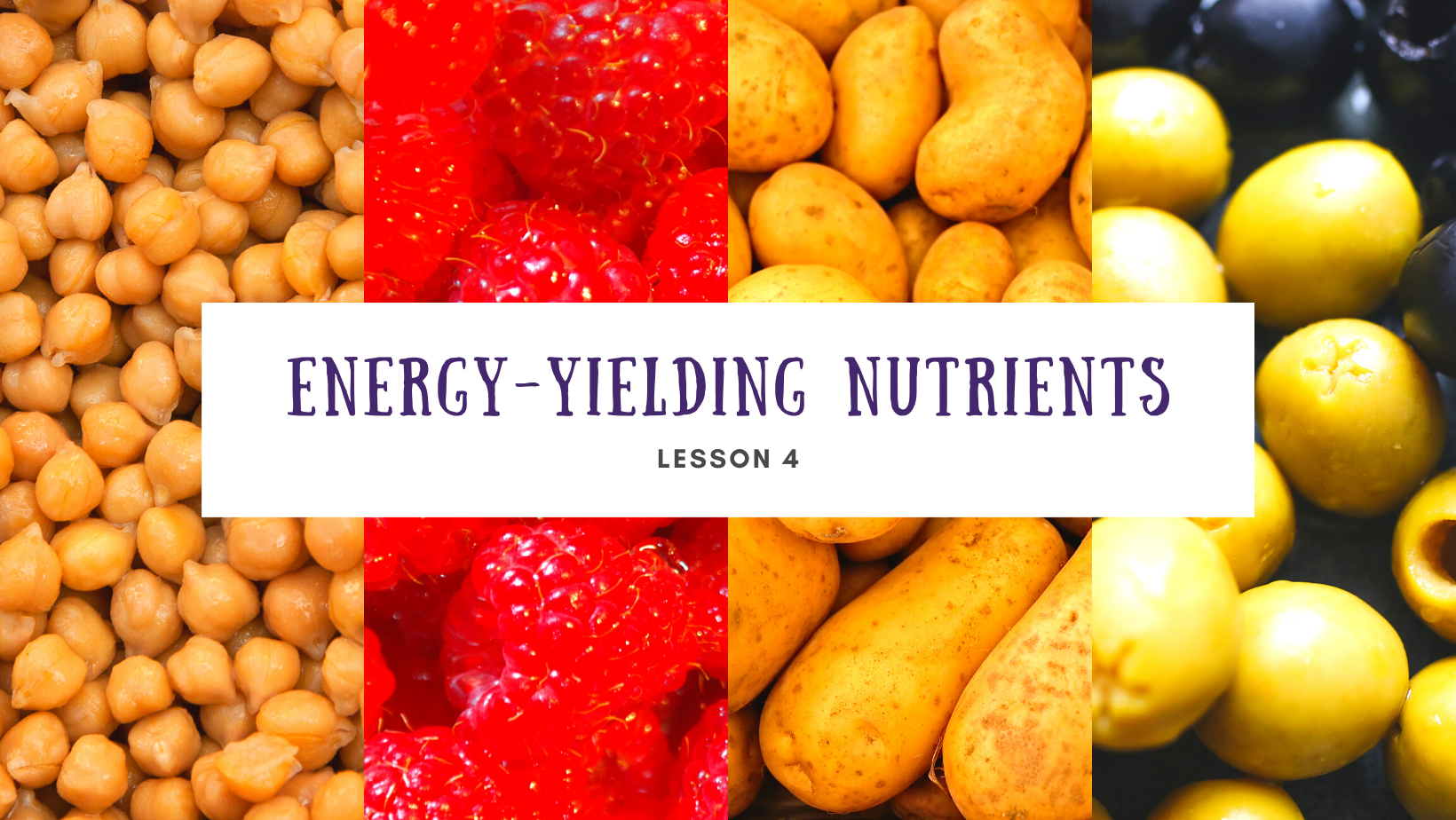 Lesson 4 Energy-yielding nutrients