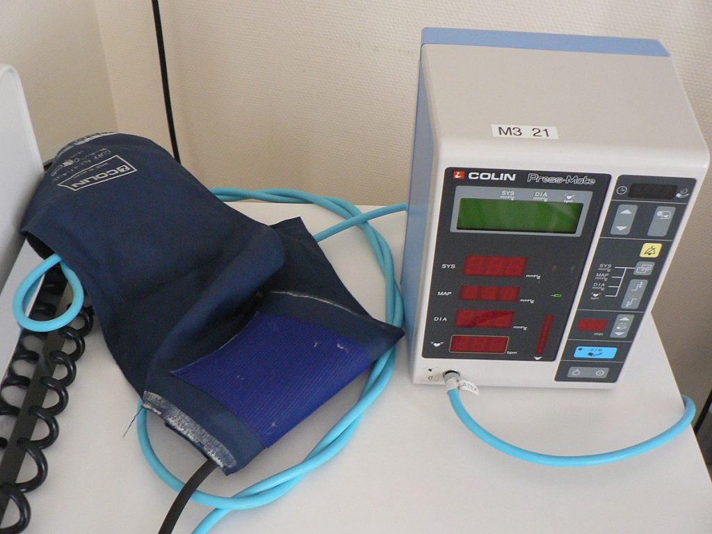 Photo showing an Automatic Blood Pressure Monitor