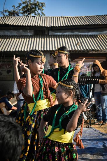 Different ages of women and children dancing.  Dancing is a form of cultural and self-expression that also provides physical activity.  Photo credit&nbsp;by sagar sintan from Pexels